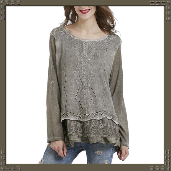 Simply Couture Tops - Simply Couture Gray Tunic Top